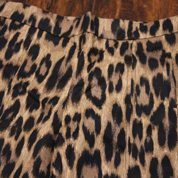 Joe Fresh Leopard Print Straight Leg Pants - Picture 3 of 4